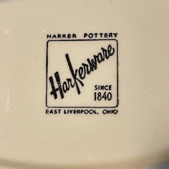 Vintage HarkerWare Pottery Serving Platter bowl, oval - Picture 2 of 7